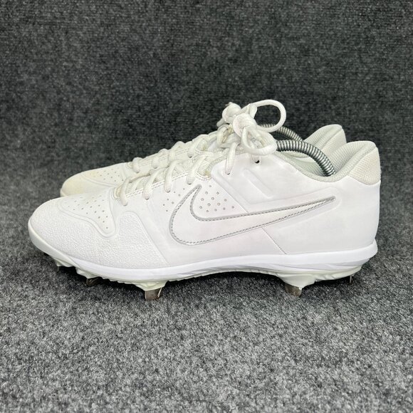 Nike Alpha Huarache Varsity Low Baseball‎ Cleats Men's 9.5 White Athletic Shoes - Picture 4 of 12